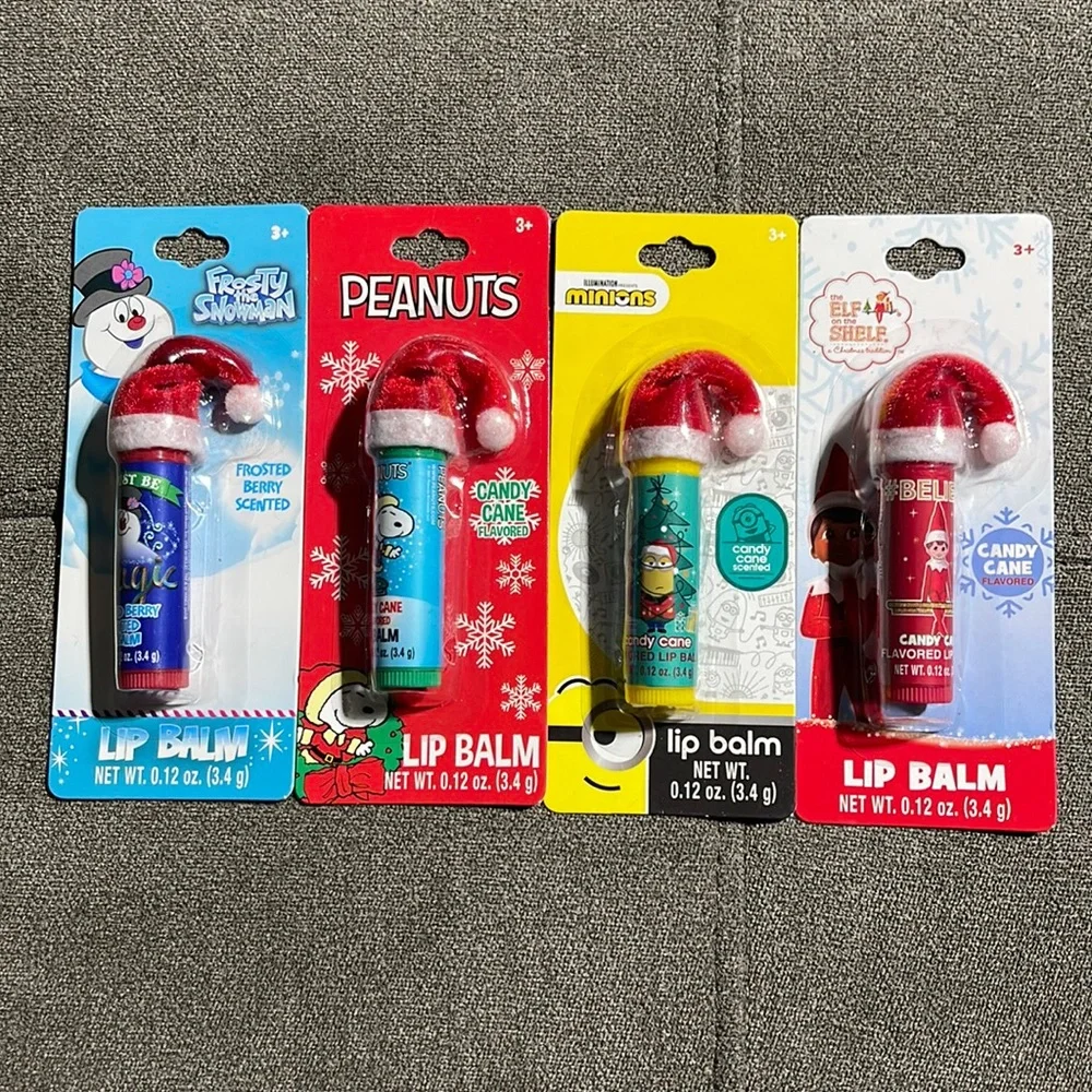 🎅🎄Christmas Scents Santa Hat Lip Balm Set🎄🎅